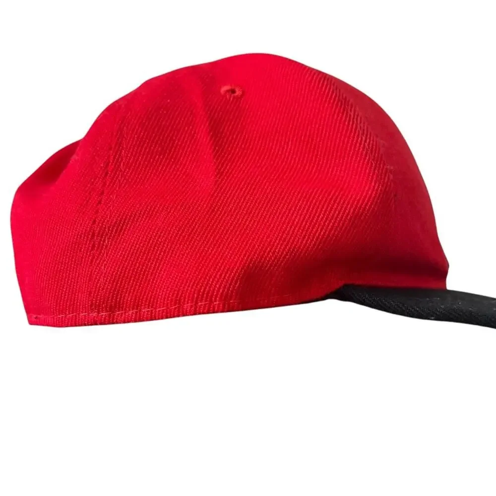 AIR JORDAN Snap Back Hat NEW ERA FITS Red Black FAST SHIPPING 1638-15